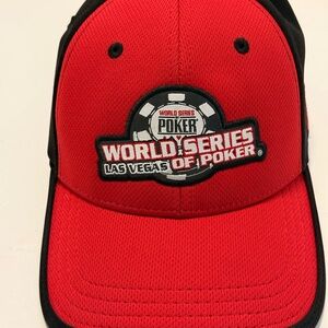 World Series of Poker Red and Black Cap